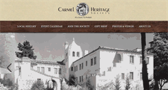 Desktop Screenshot of carmelheritage.org