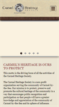 Mobile Screenshot of carmelheritage.org